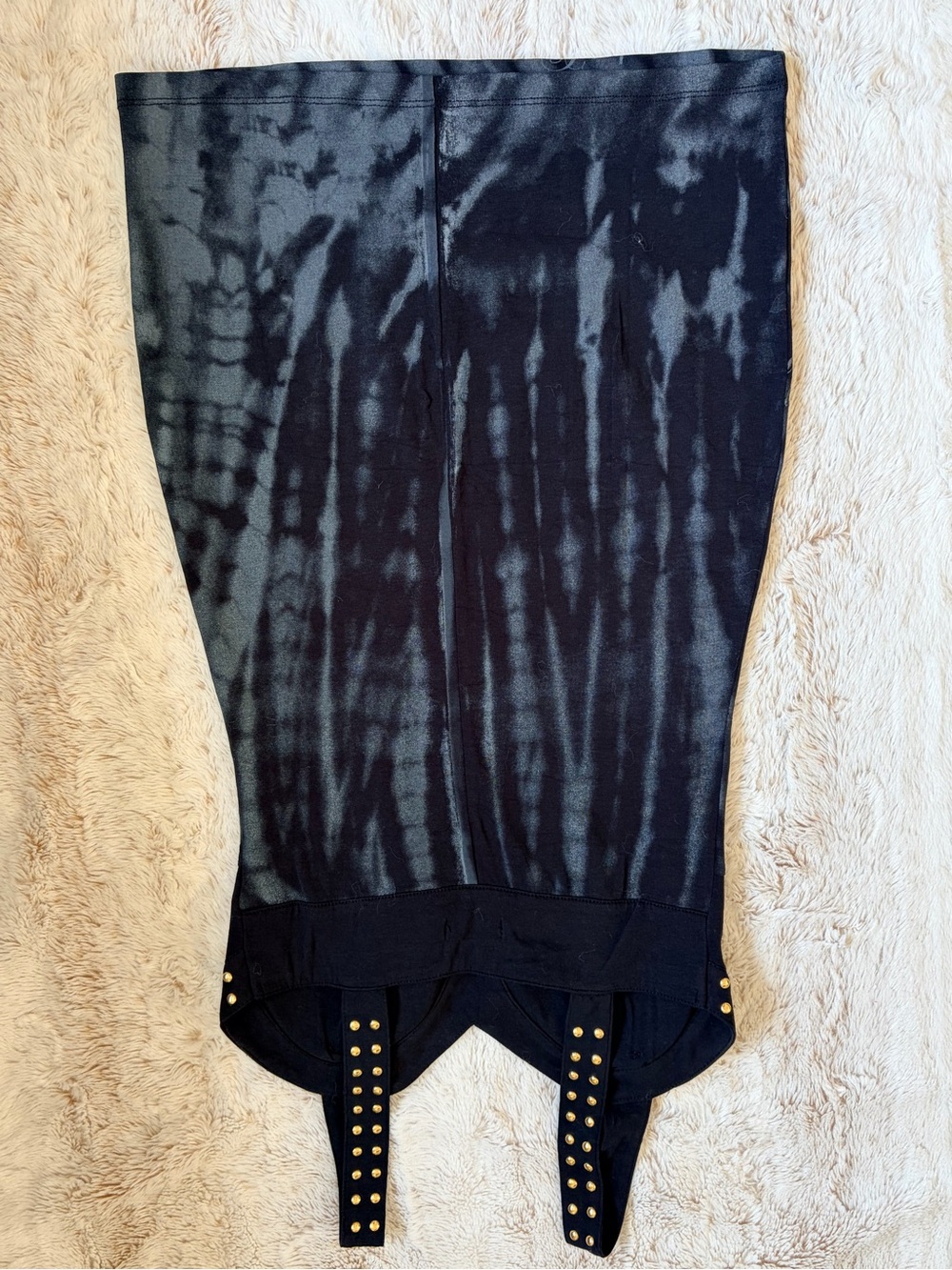🖤 Vintage Y2K South Pole Mini Dress Studded Rhinestone Tattoo McBling Goth Glam - Picture 10 of 11